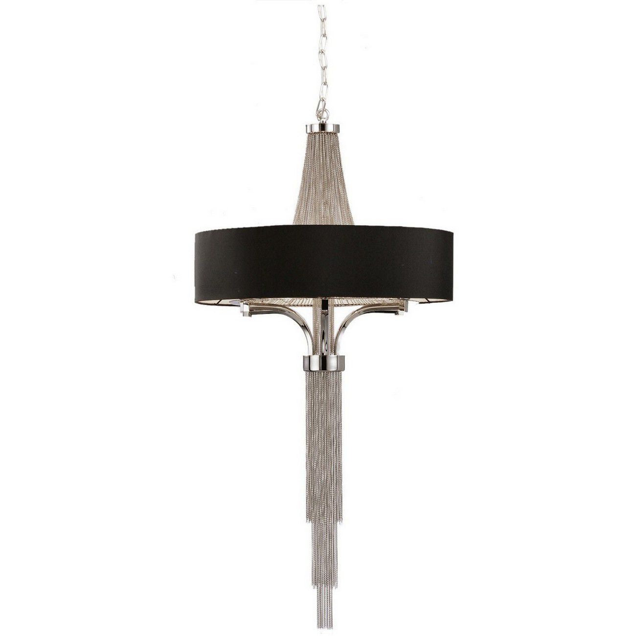 Langan Chandelier Small With Black Shade E14 40W