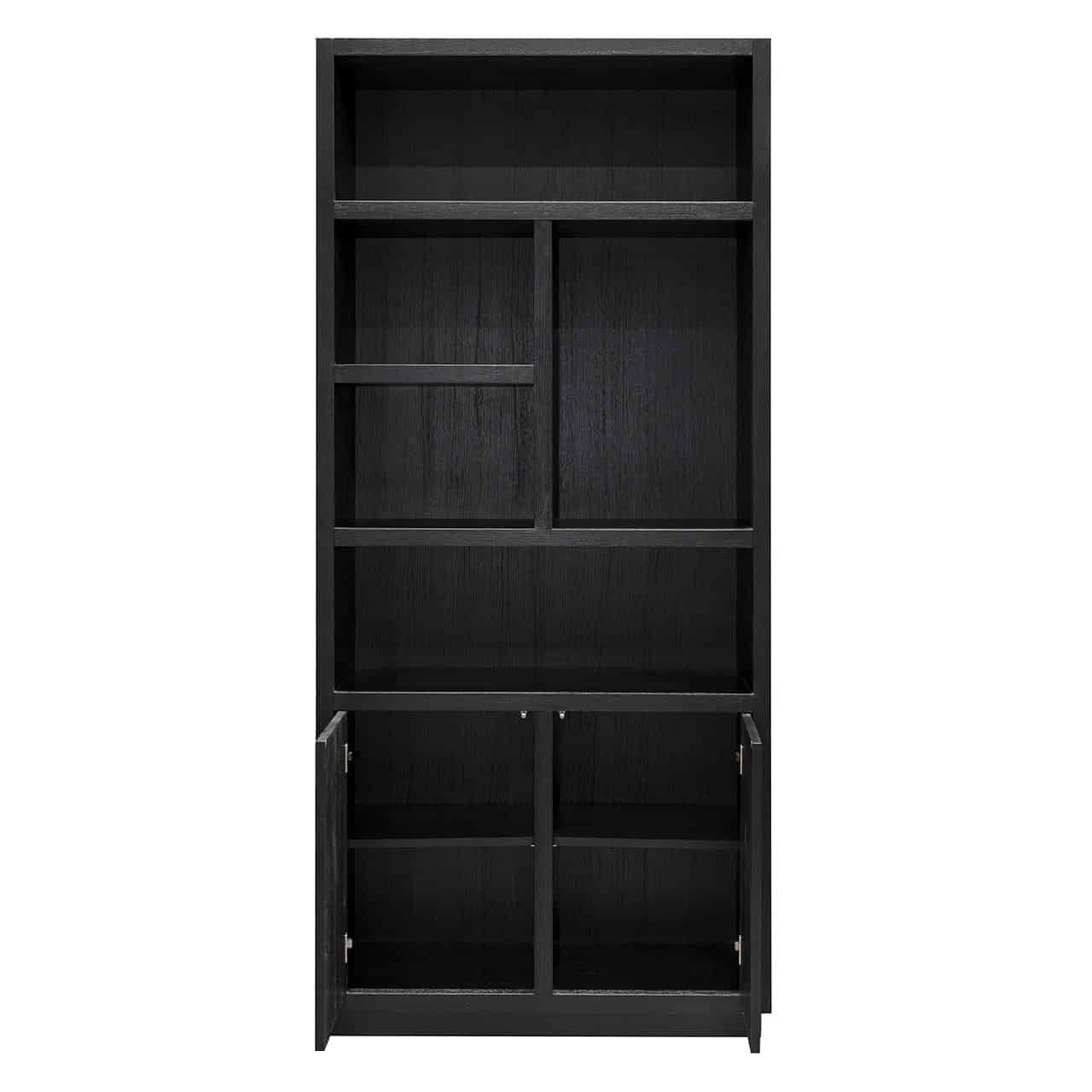 Display cabinet Oakura 2-doors (Black)- Richmond Interiors
