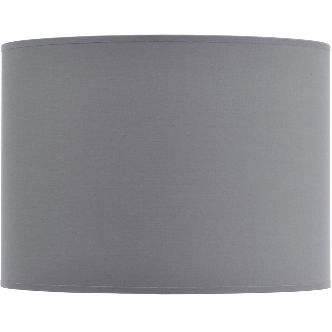 Grey and Silver Lined Drum 16" Lampshade