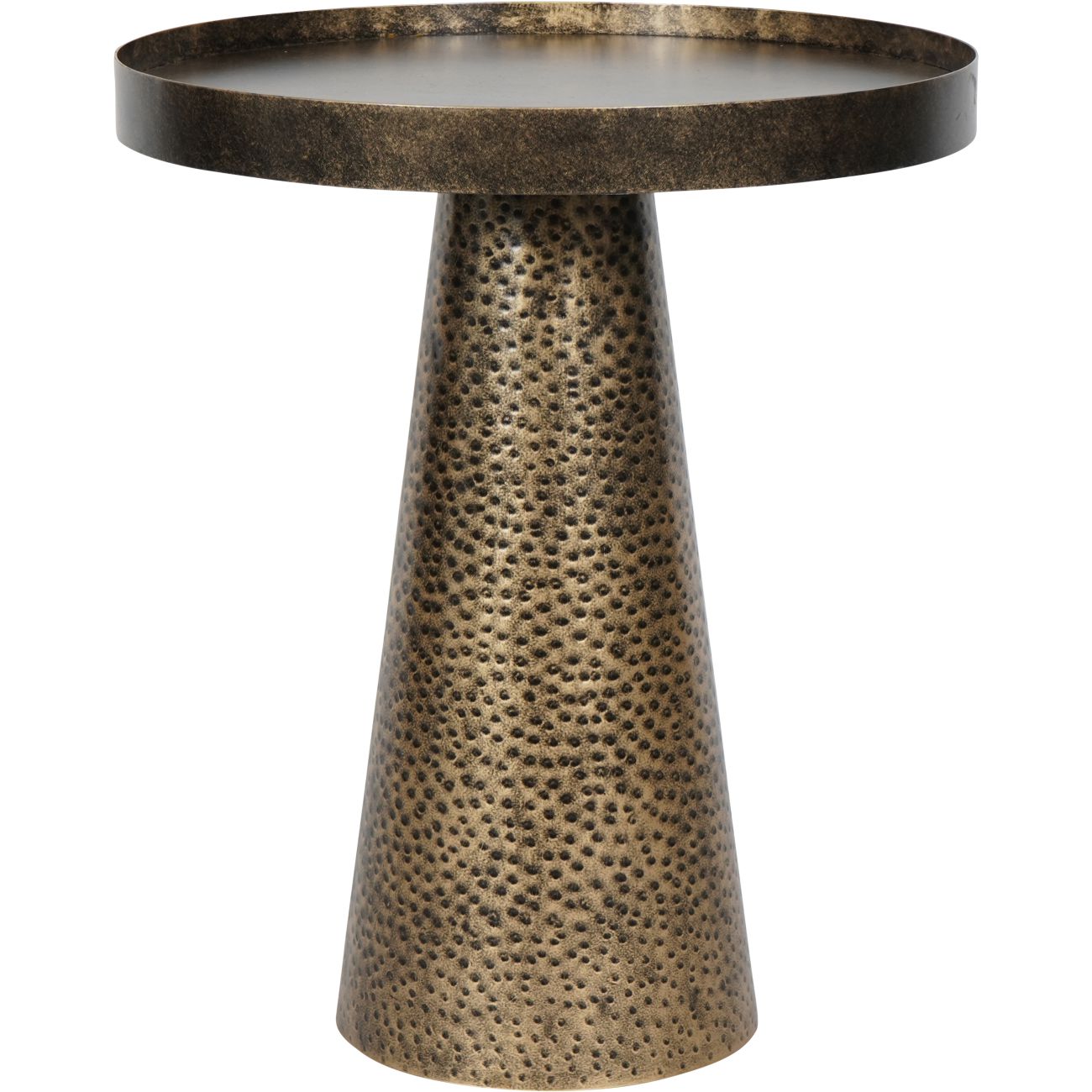 Sandbanks Iron Side Table in Rustic Antique Gold