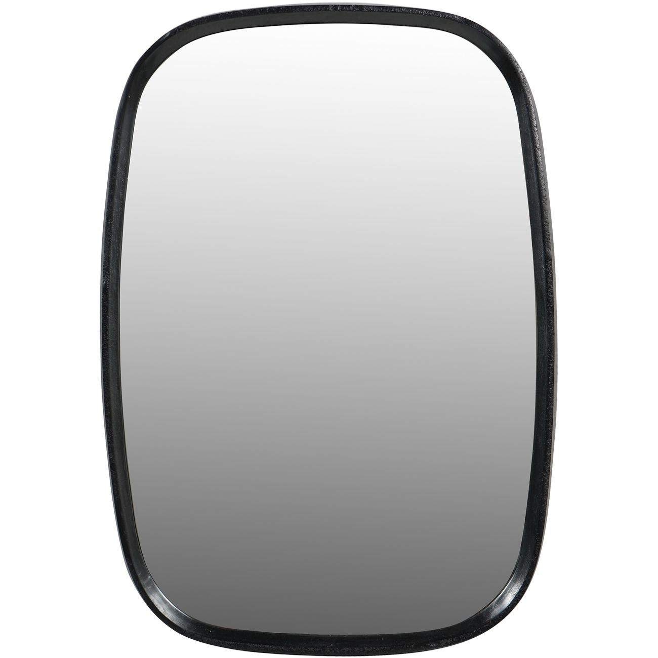 Lloyd Dark Graphite Textured Aluminium Mirror Small