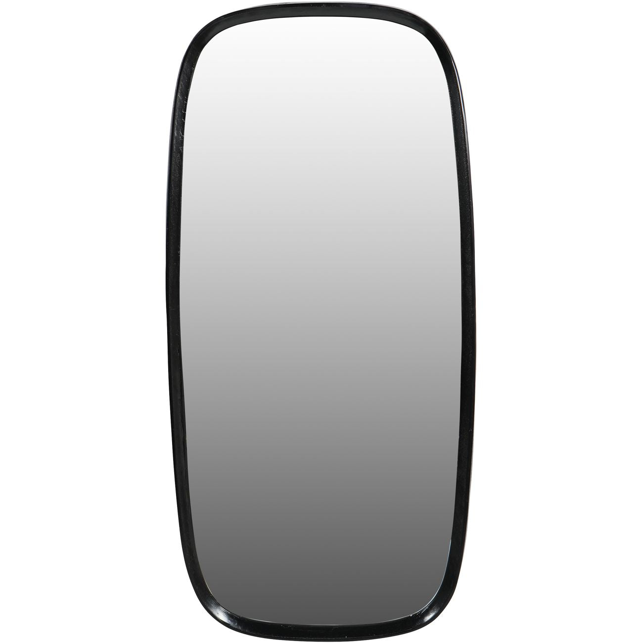 Lloyd Dark Graphite Textured Aluminium Mirror Slim