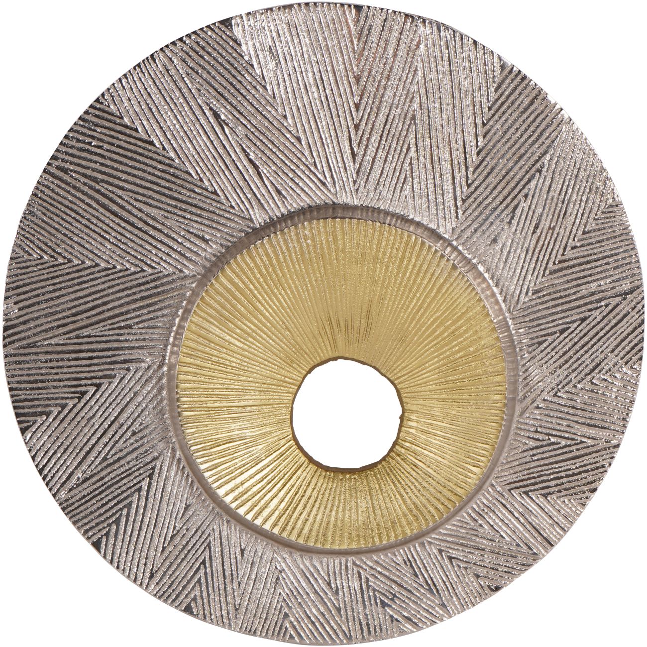 Bergen Nickle Aluminium Wall Art 38cm