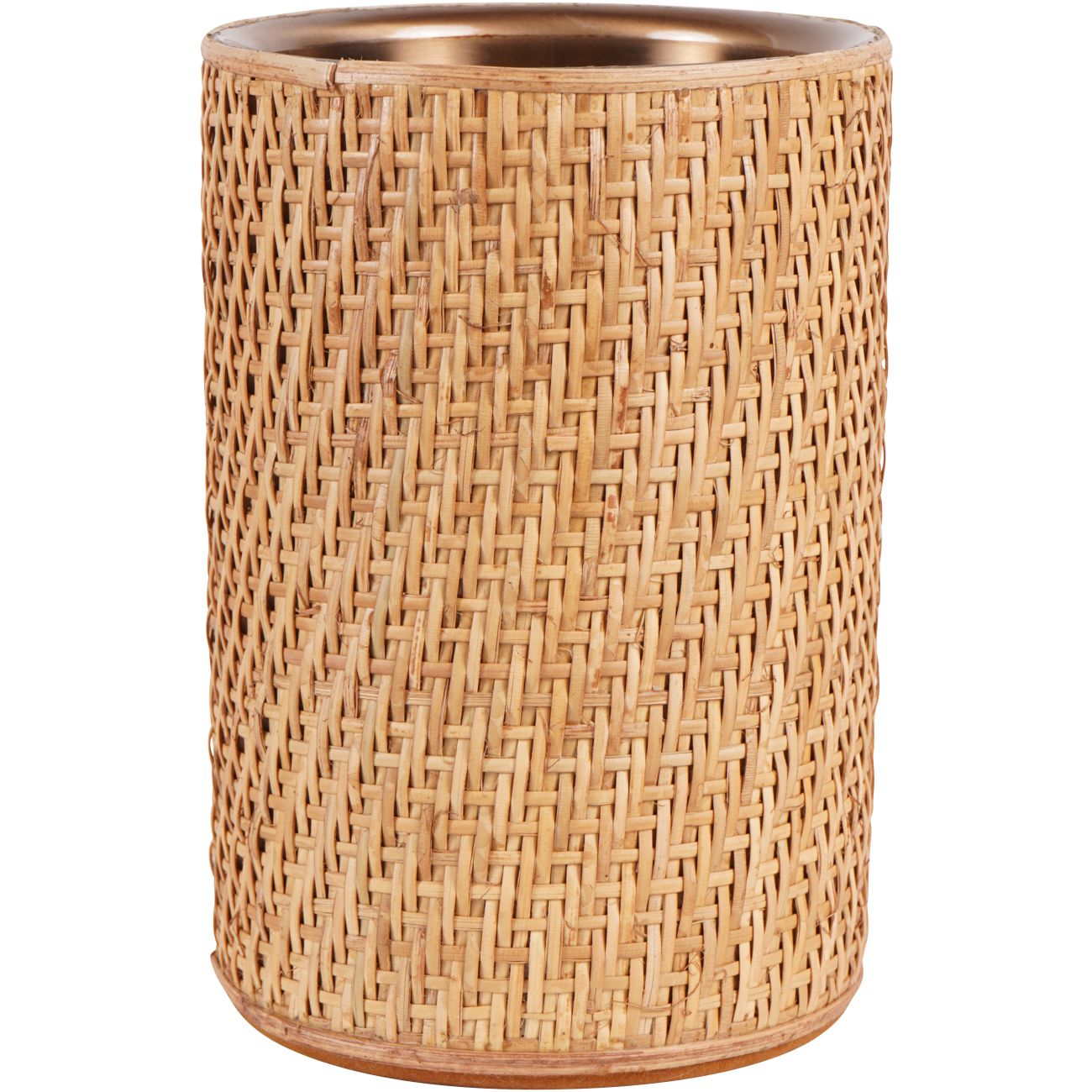 Rattan Dusky Gold Wine Cooler