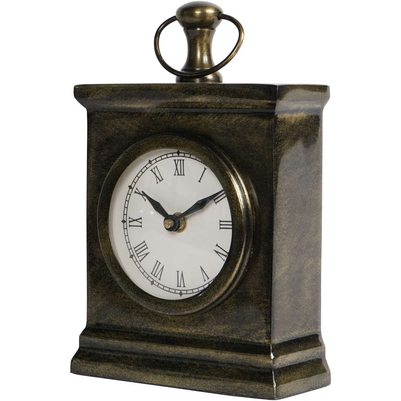 Taunton Antique Finish Mantel Clock Small