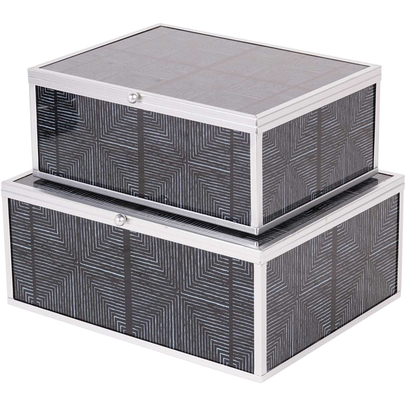 Squares Pattern Set Of 2 Boxes