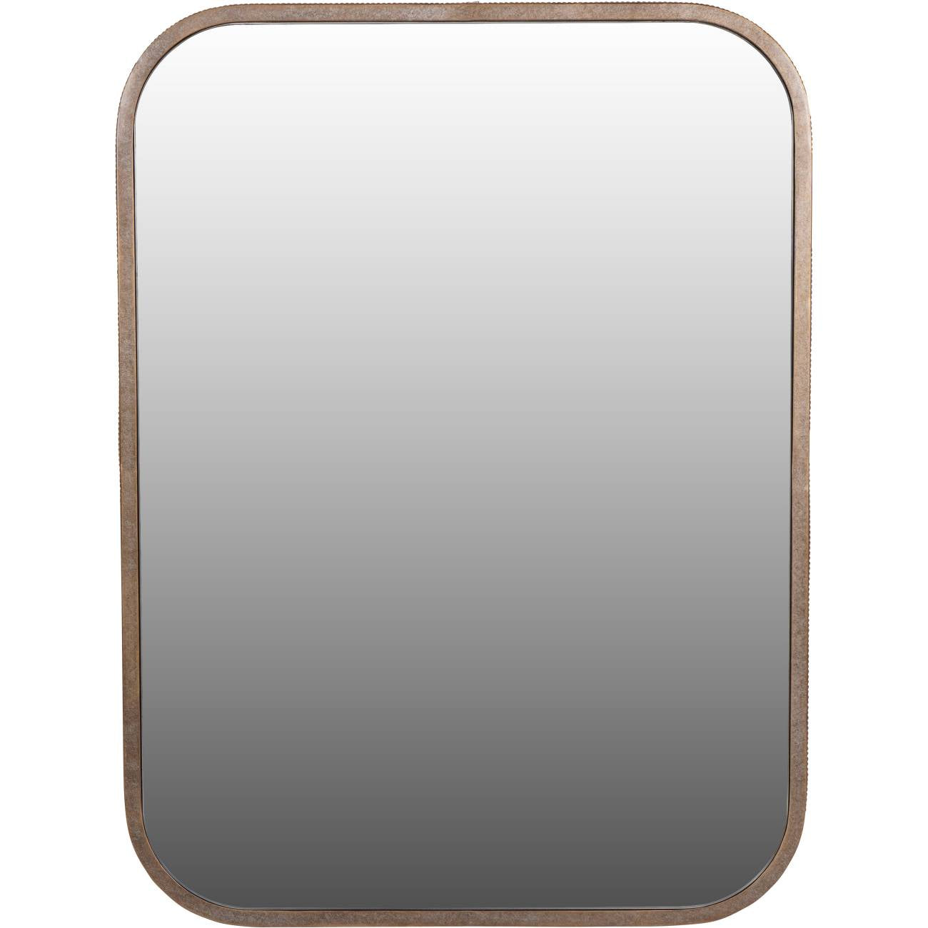 Belvedere Aged Gold Rectangular Mirror 102x76cm