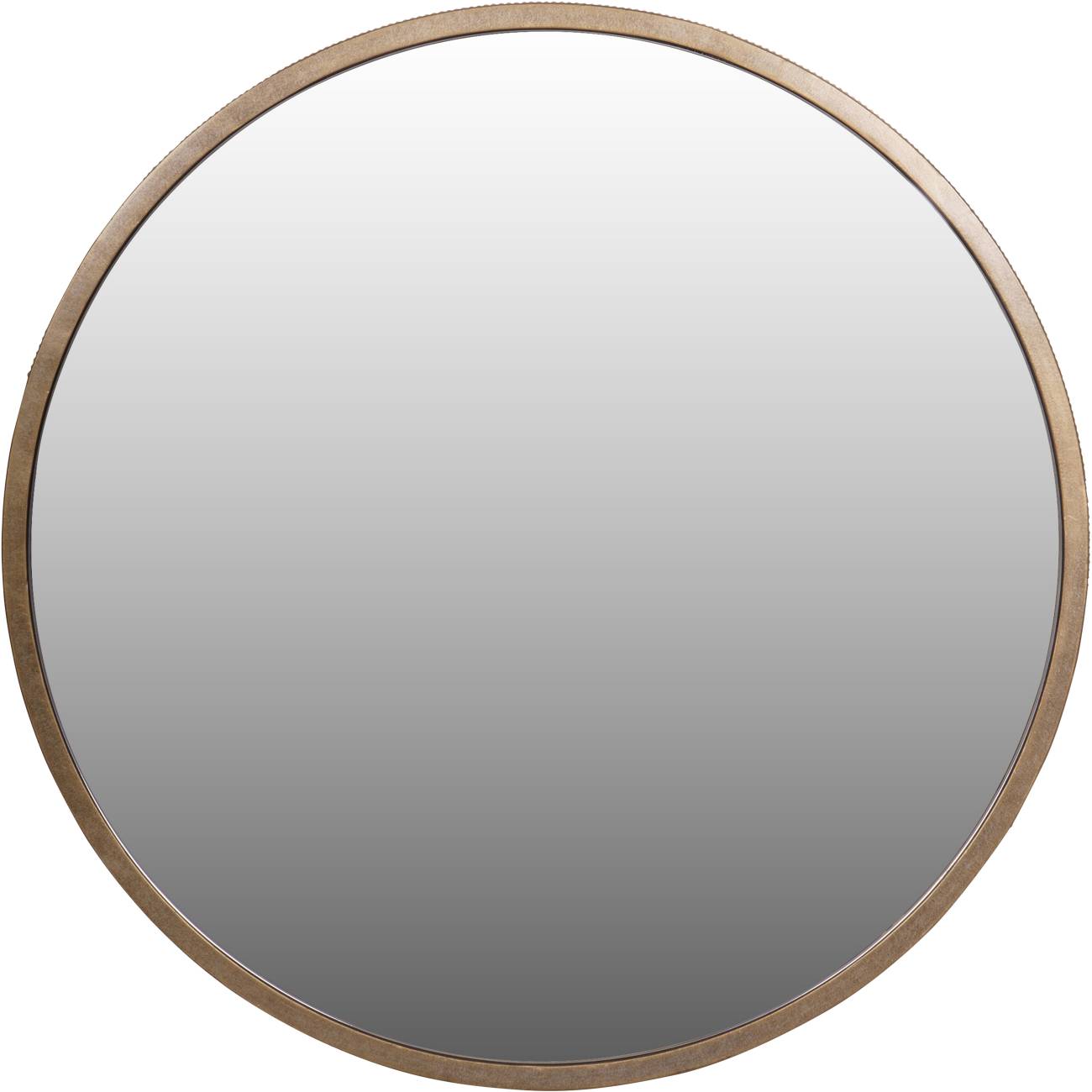 Belvedere Aged Gold Round Mirror 80cm