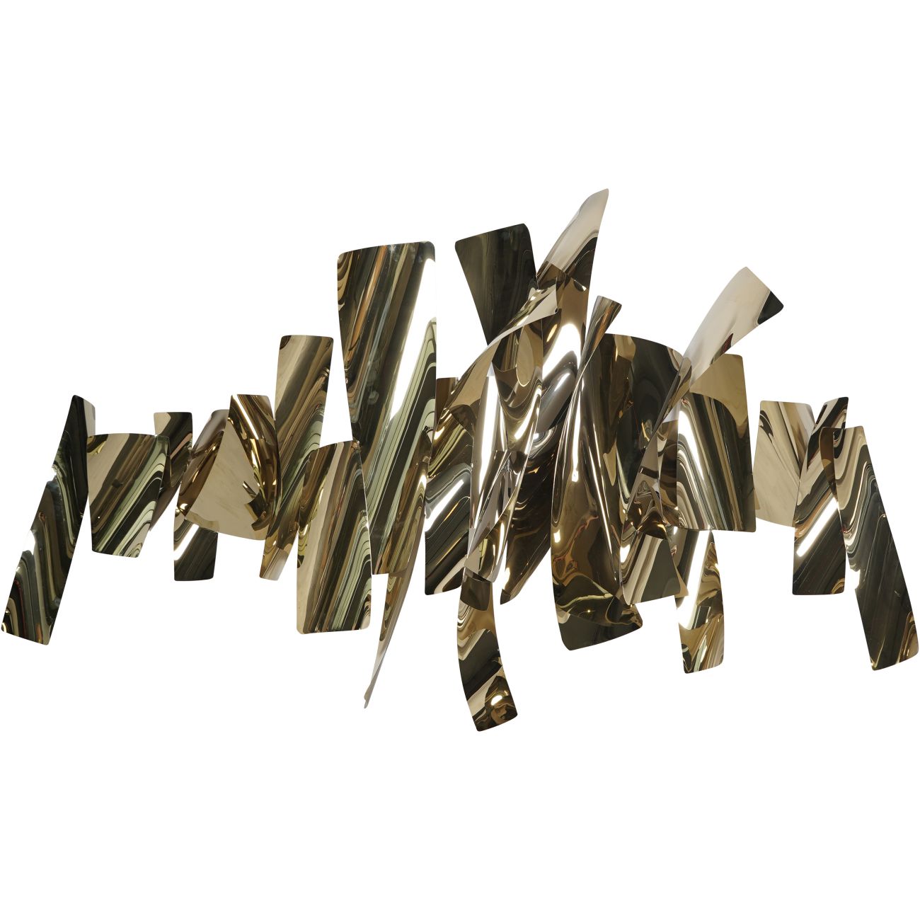 Stainless Steel Abstract Slice Wall Art