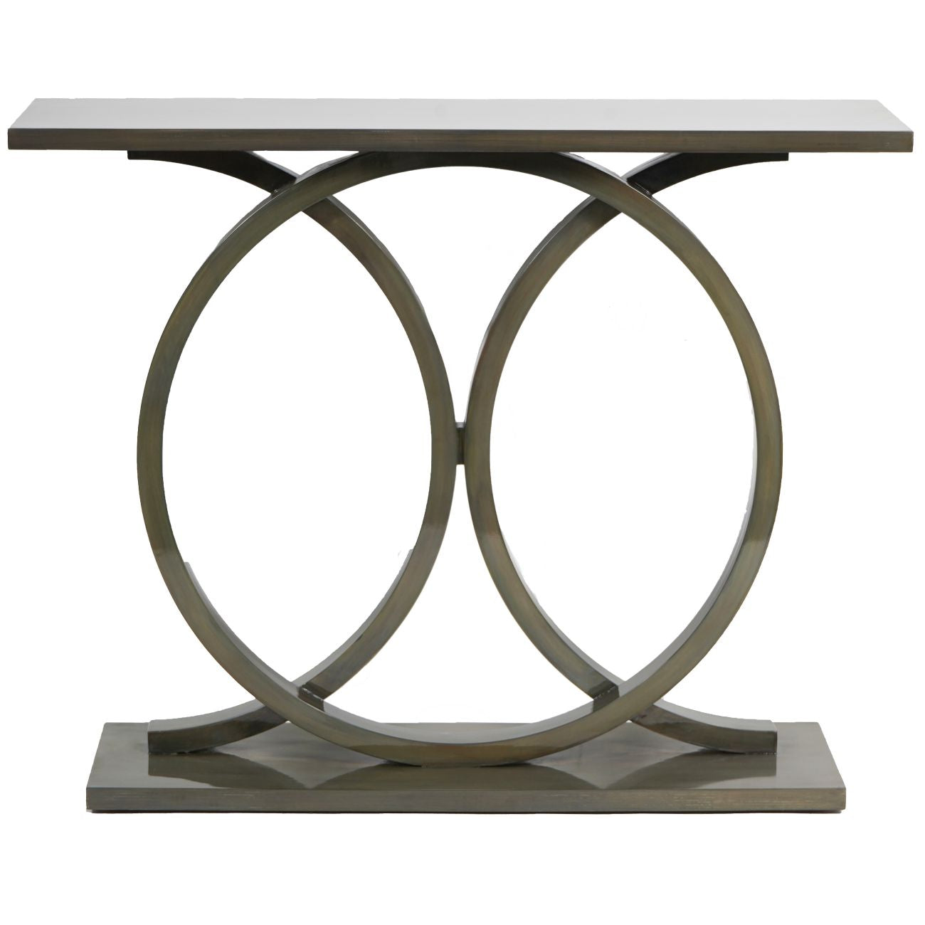 Lacquer Console Table Olive