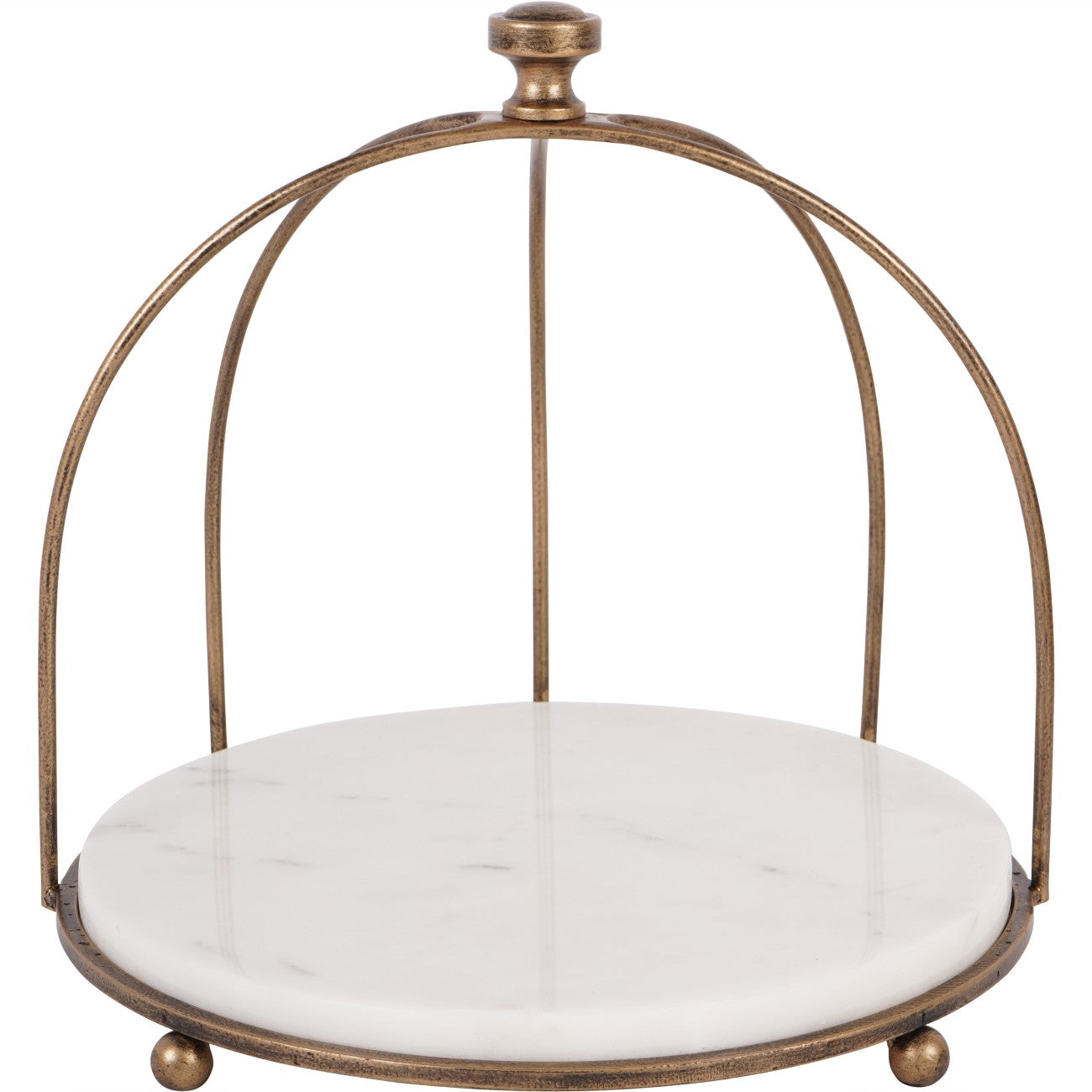 Belvedere Aged Gold One Tiered Stand