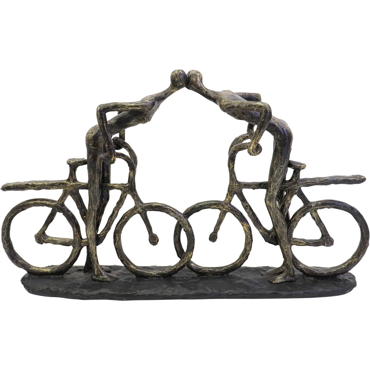 Smooching Cyclist Sculpture