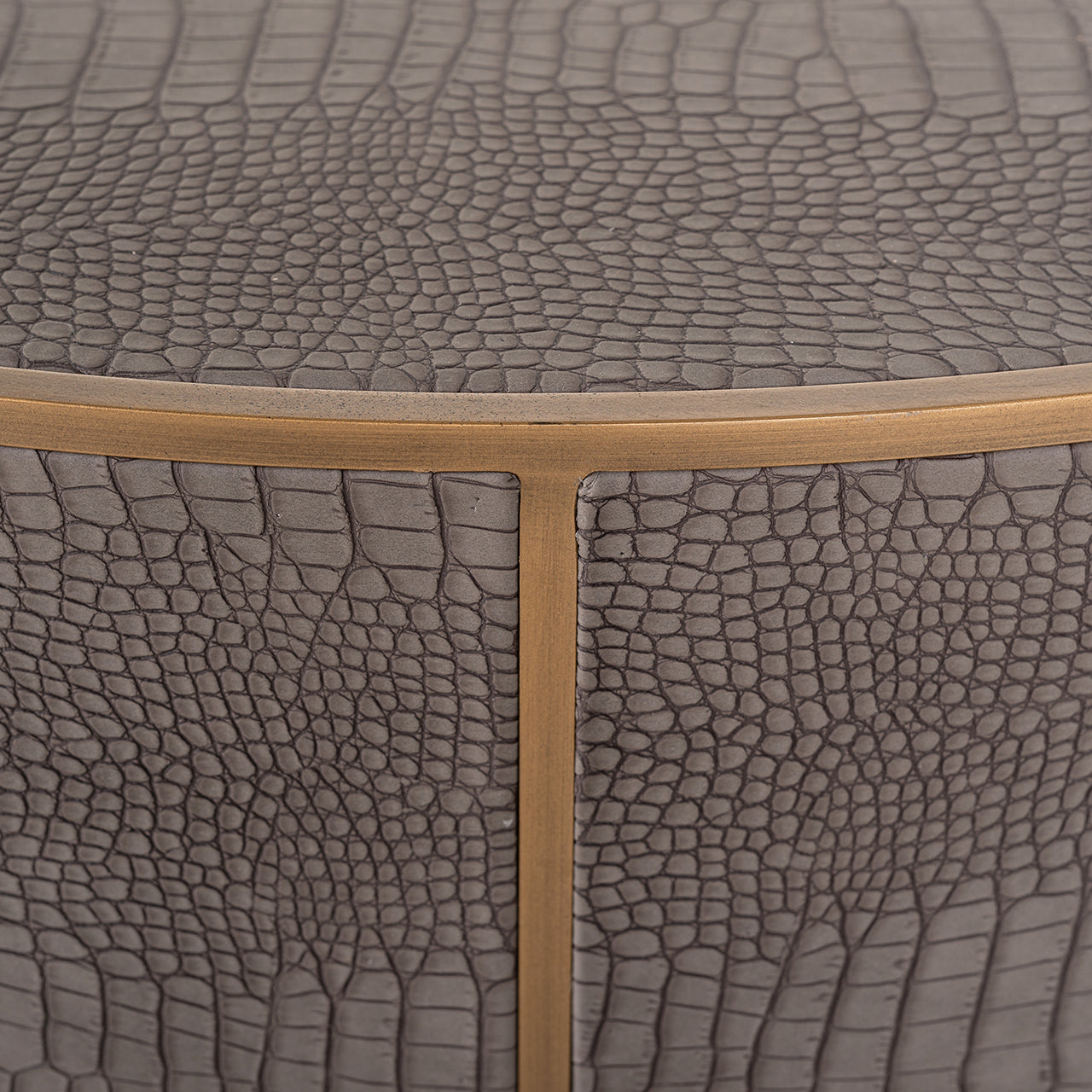 Coffee table Classio 100Ø (Brushed Gold)- Richmond Interiors