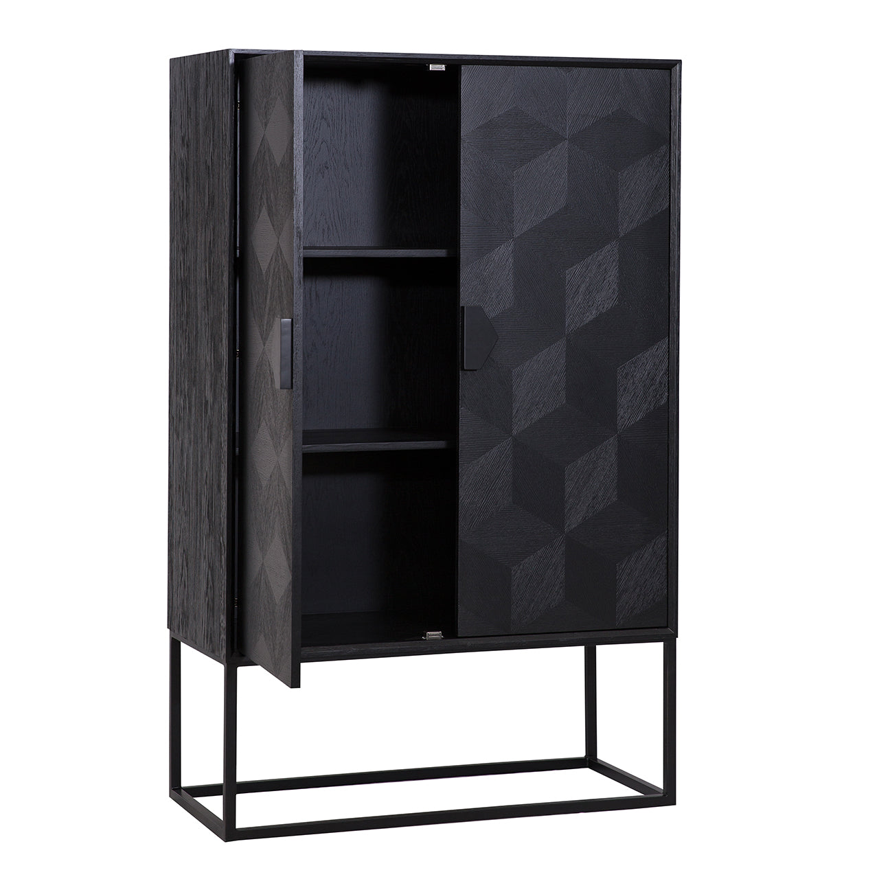 Cabinet Blax 2-doors (Black)- Richmond Interiors