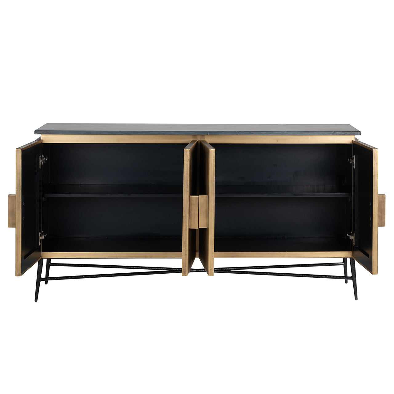 Sideboard Ironville 4-doors (Gold)- Richmond Interiors