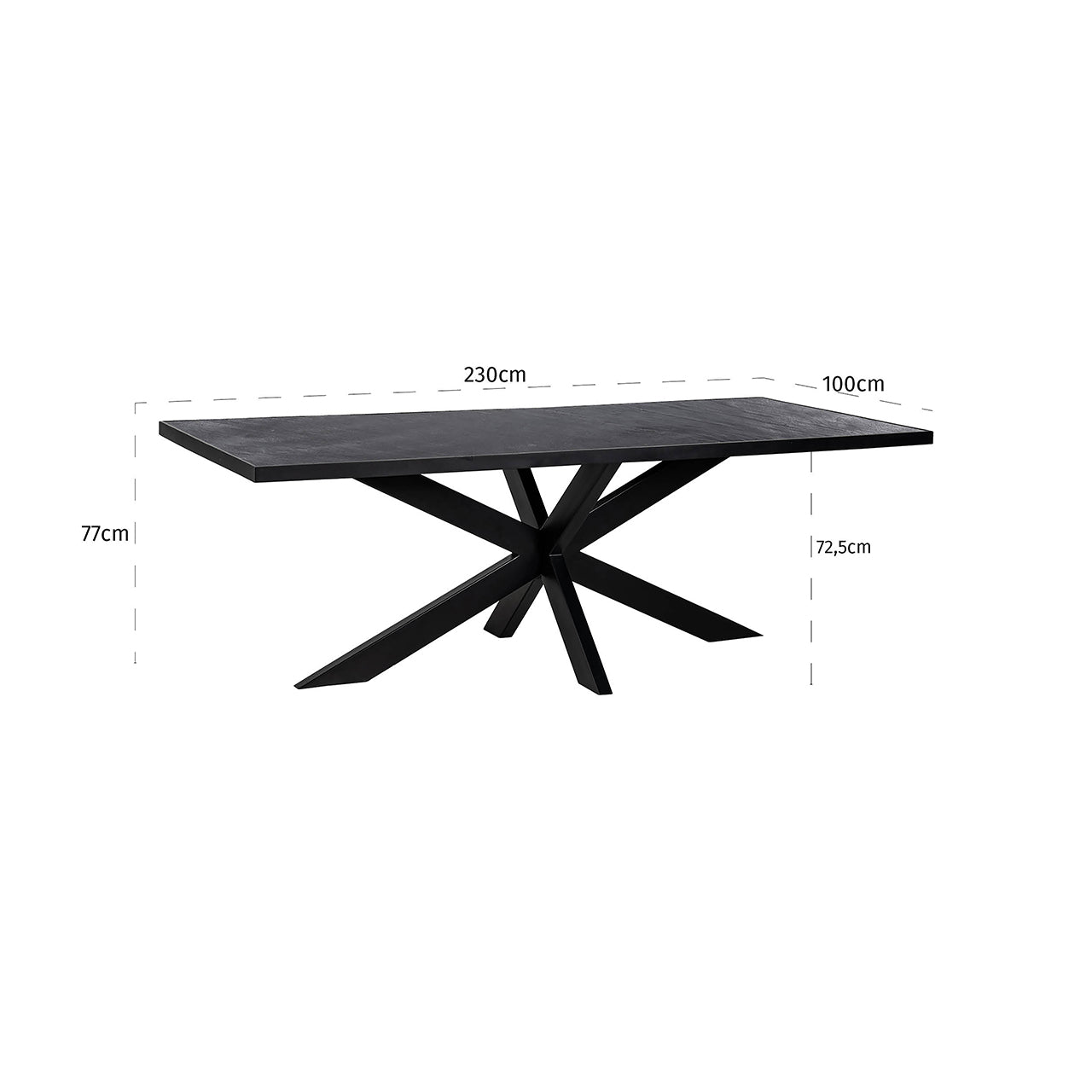 Dining table Bourbon 230- Richmond Interiors