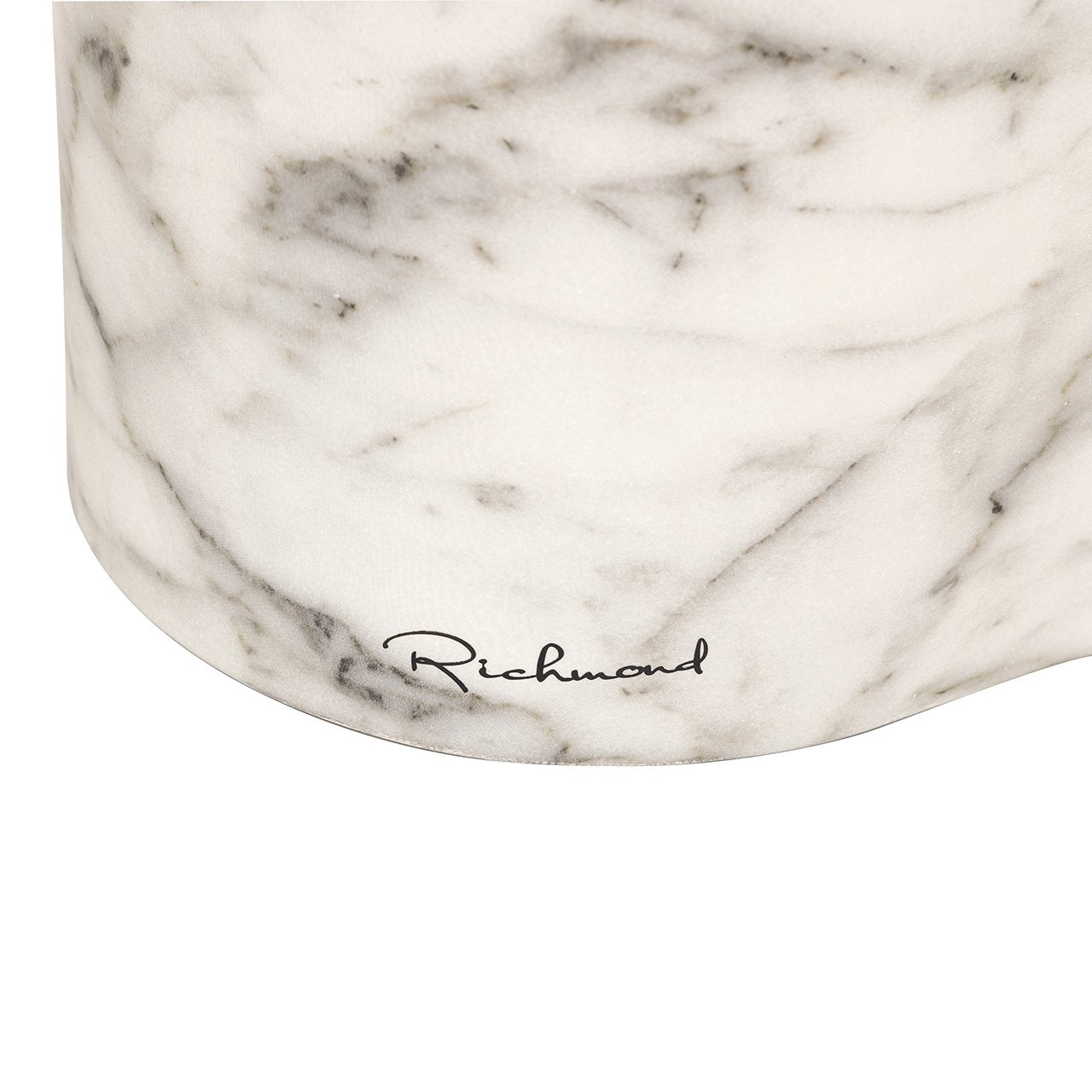 End table Rockyard faux white marble (White)- Richmond Interiors