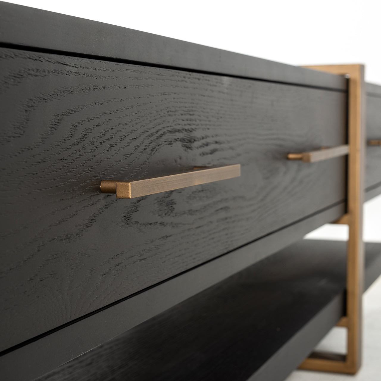 TV cabinet Cambon 3-drawers (Dark coffee)- Richmond Interiors