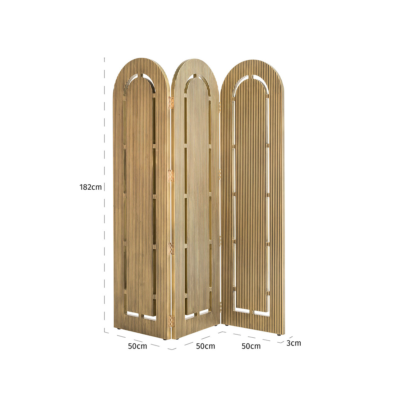 Roomdivider Macallen Brass finish painted (Brushed Gold)- Richmond Interiors