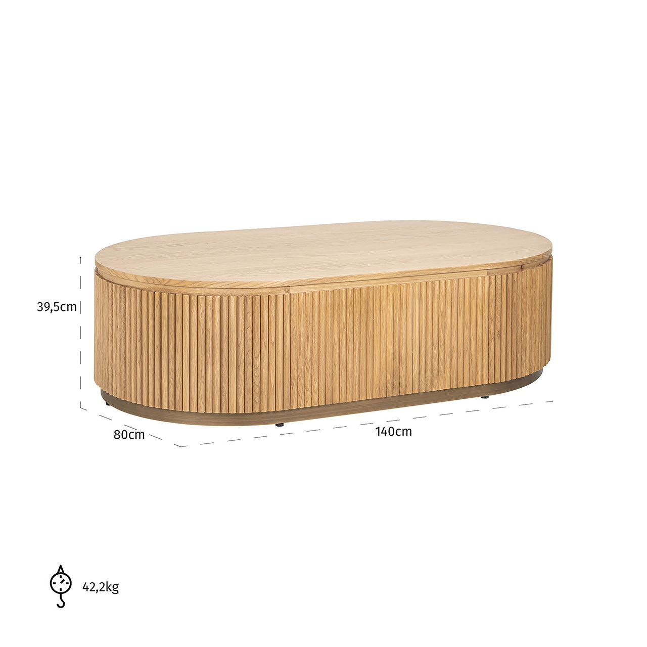 Coffee table Belfort capsule (Natural oak)- Richmond Interiors
