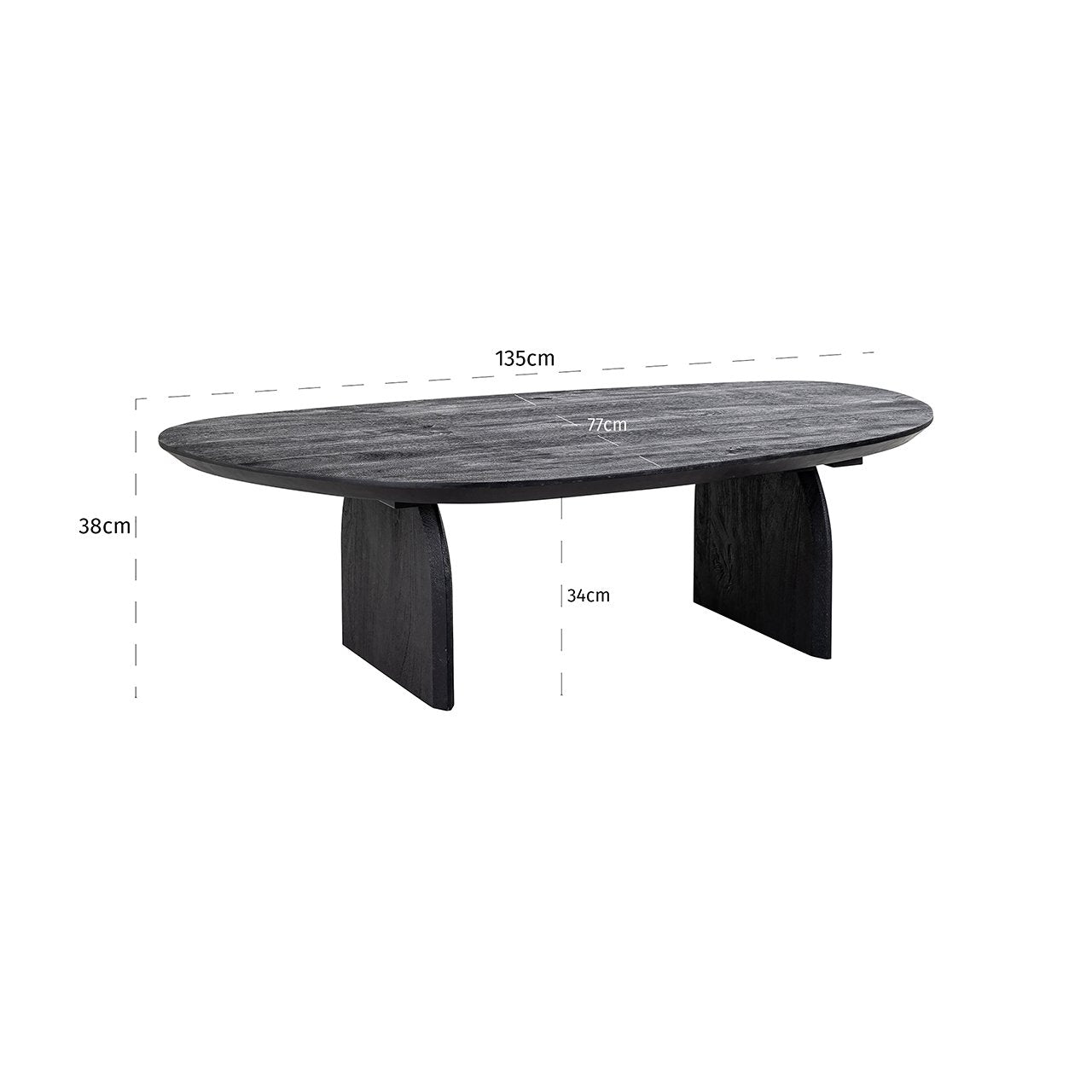 Coffee table Hudson (Black)- Richmond Interiors