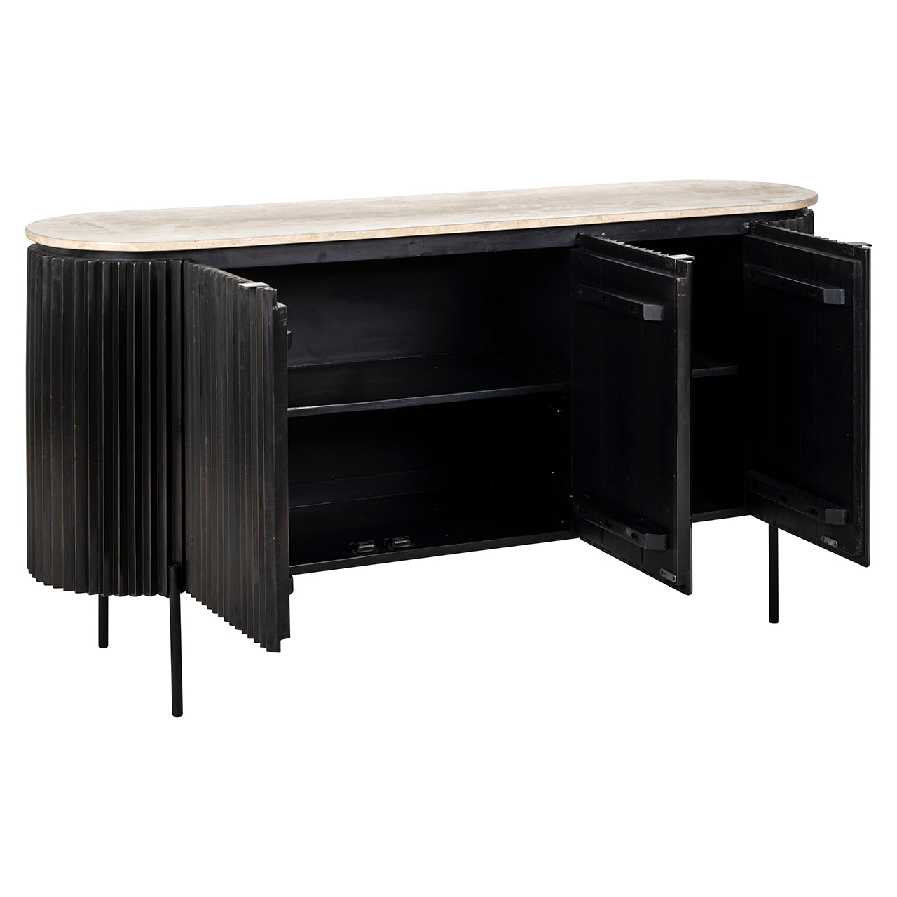 Sideboard Hampton 3-doors (Black)- Richmond Interiors