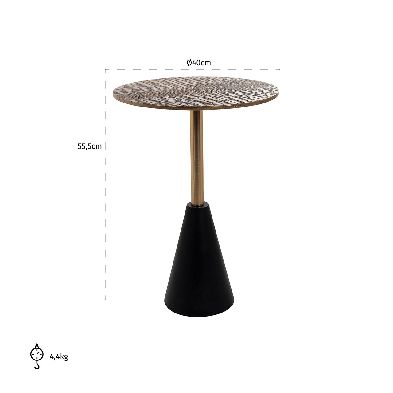End table Cobra 40Ø (Gold)- Richmond Interiors