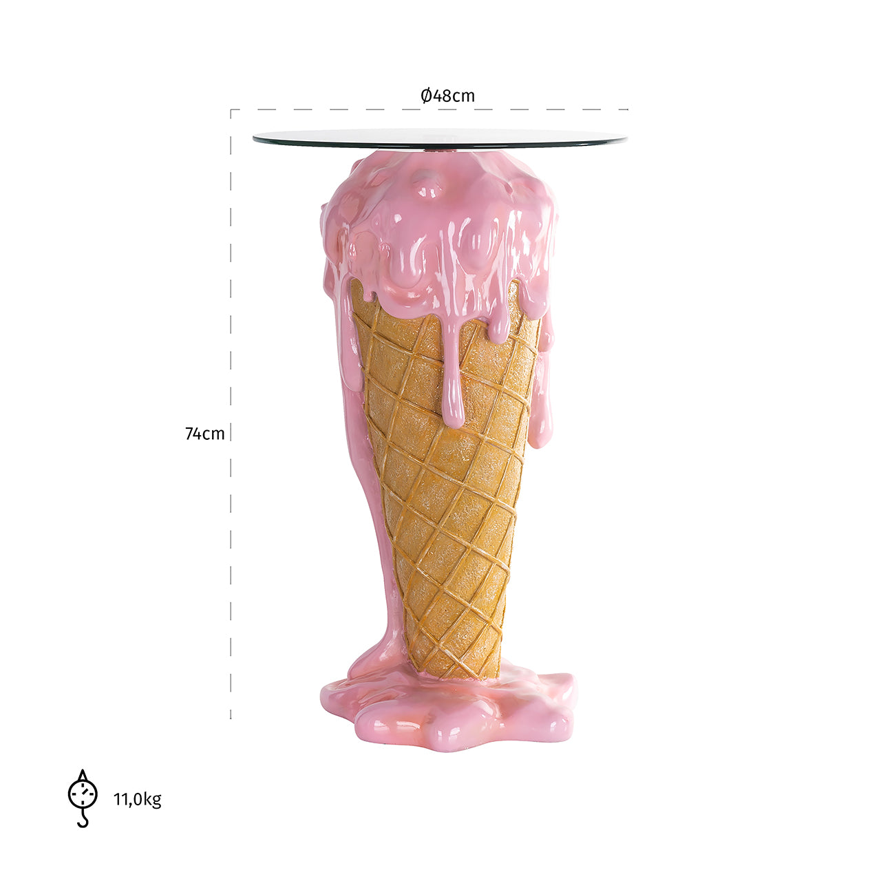 End table Ice (Pink)- Richmond Interiors