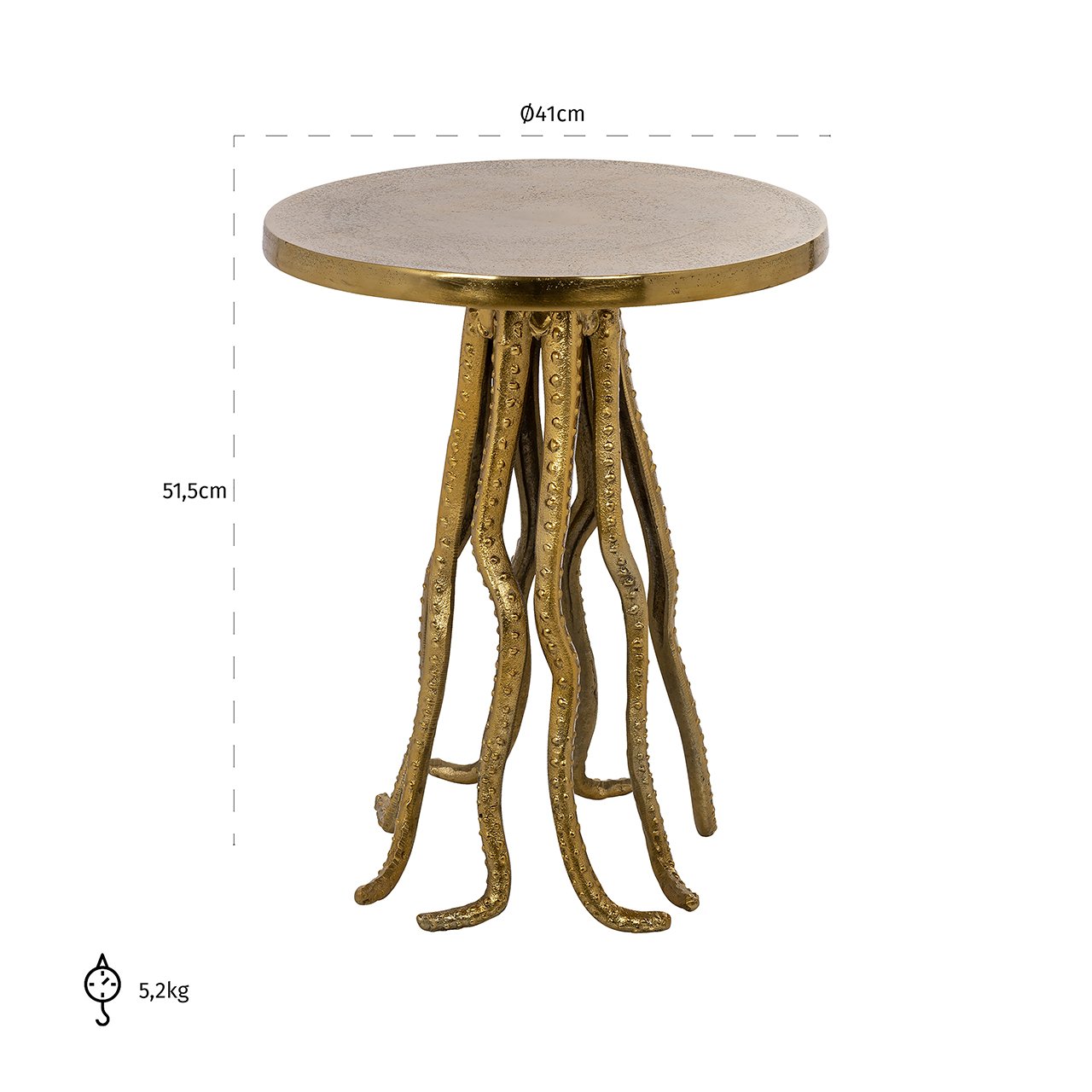 End table Macey (Gold)- Richmond Interiors