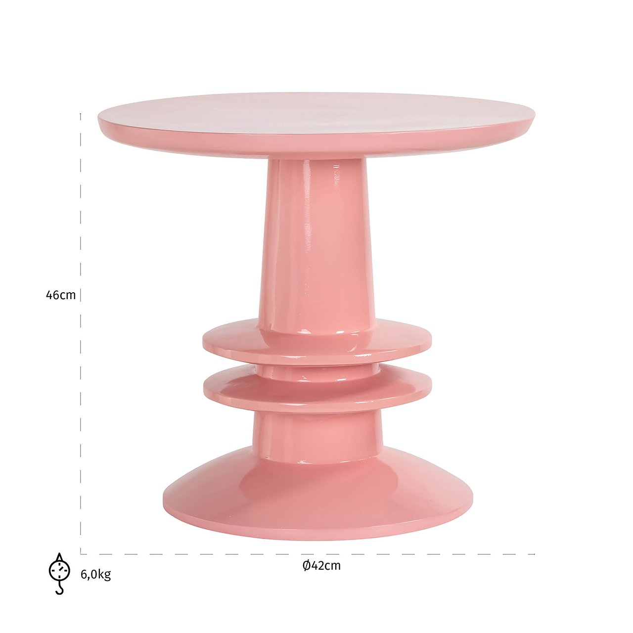 End table Josy (Pink)- Richmond Interiors