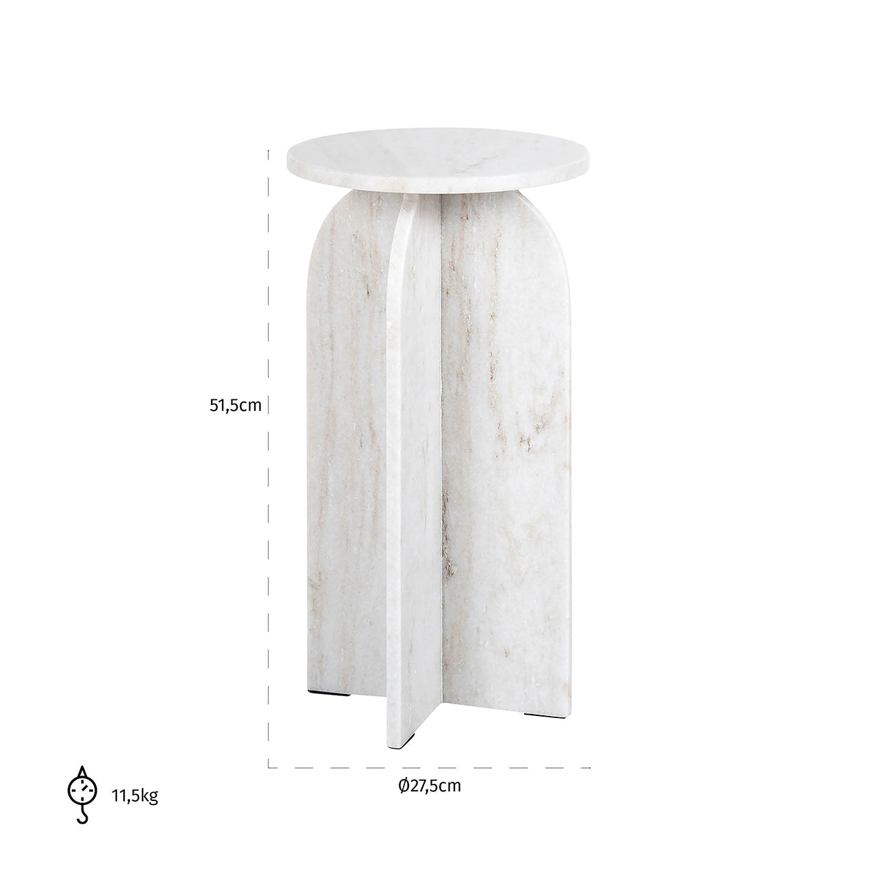End table Luciano (Beige)- Richmond Interiors
