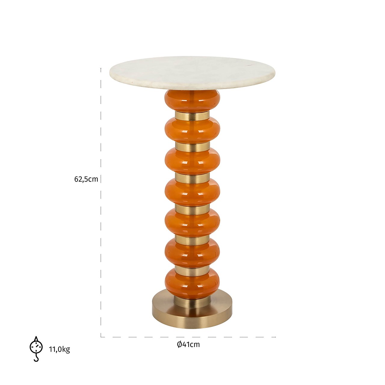 End table Barbara orange- Richmond Interiors