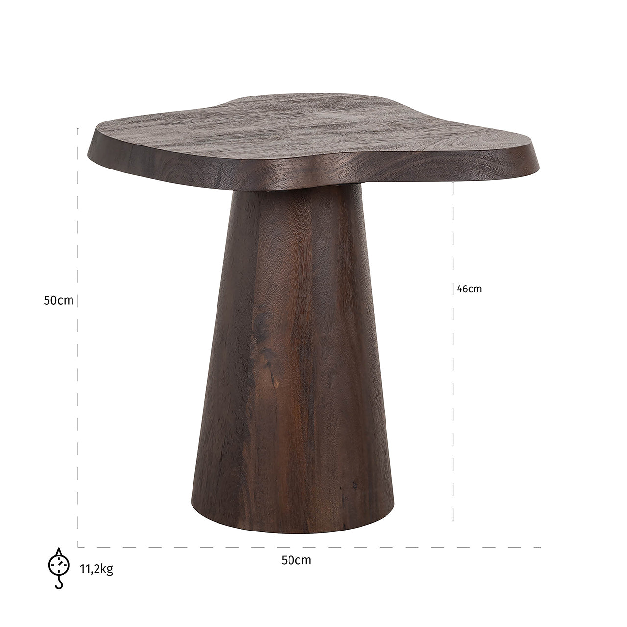 End table Odile (Dark brown)- Richmond Interiors