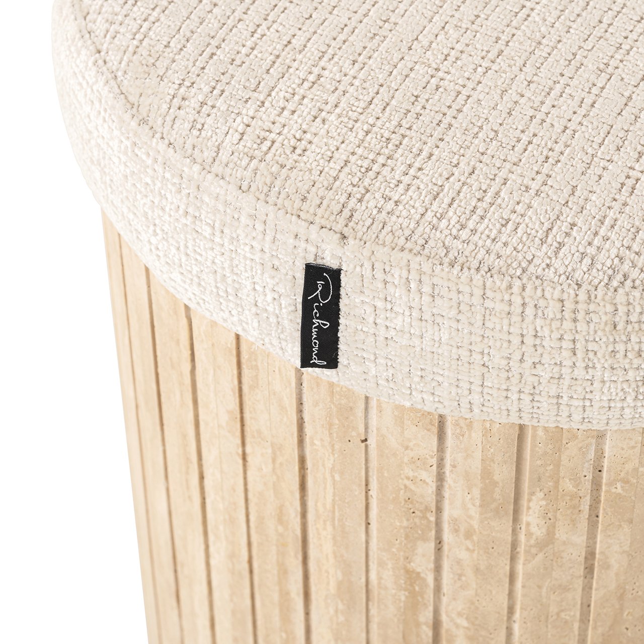 Bench Gallice natural beige travertine (Beige)- Richmond Interiors