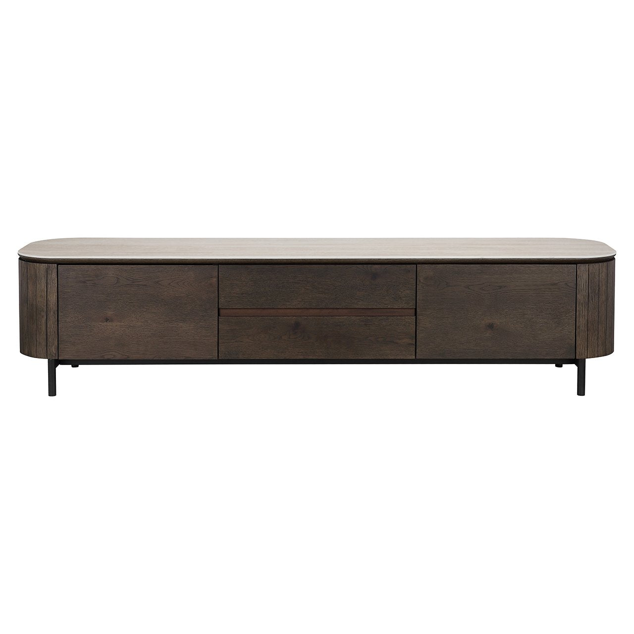 TV cabinet Ritz 2-doors 1-drawer (Brown)- Richmond Interiors