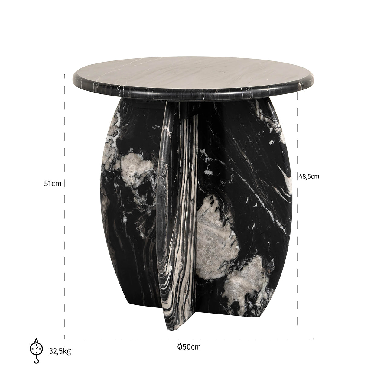 End table Bancroft (Black)- Richmond Interiors