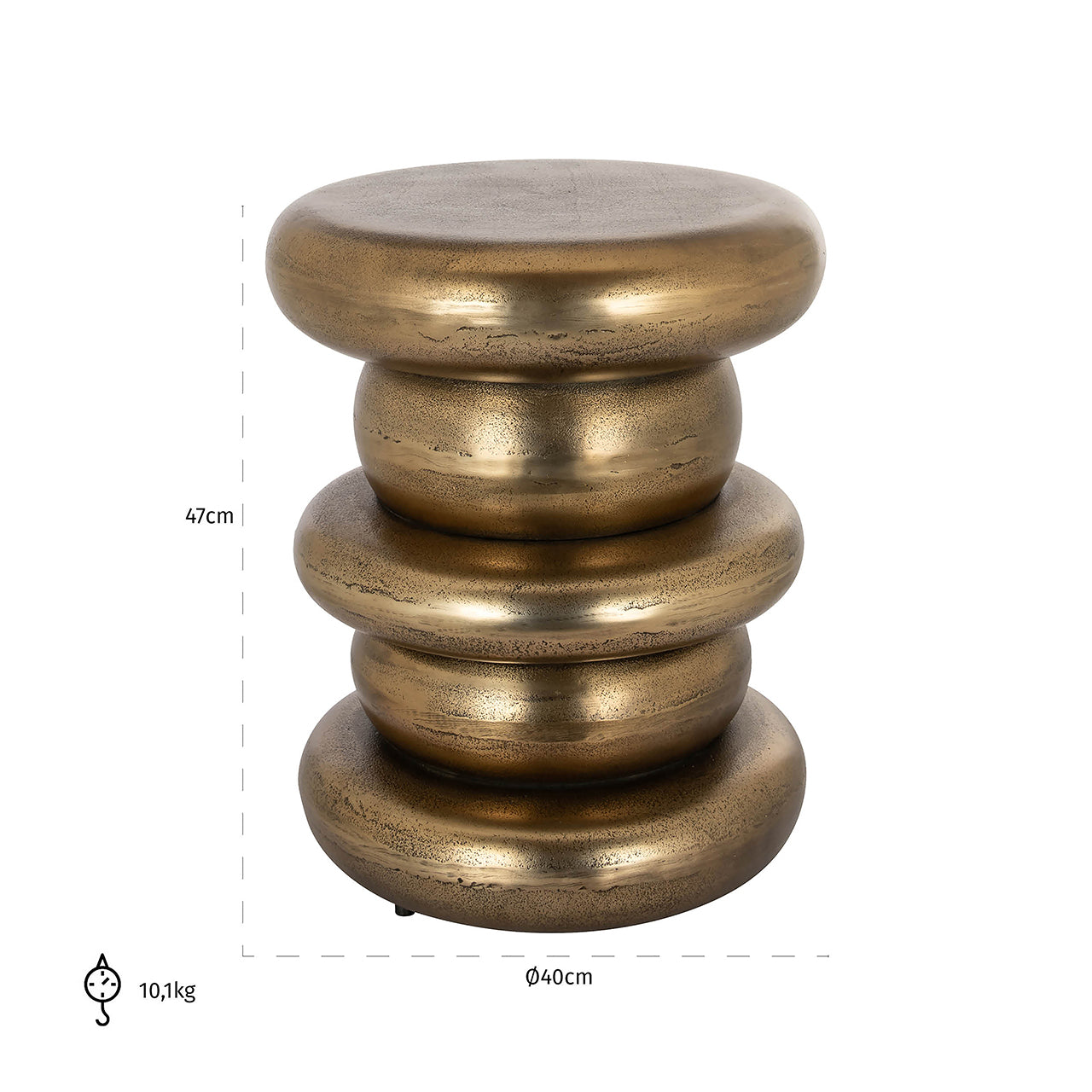 End table Ela (Gold)- Richmond Interiors
