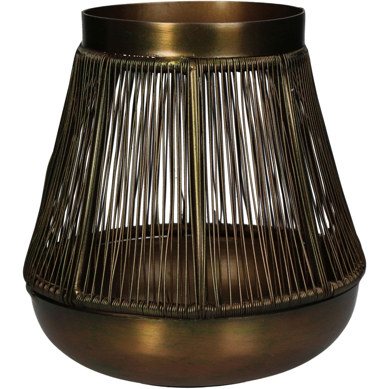 Candle Holder Iron Bronze 13.5cm