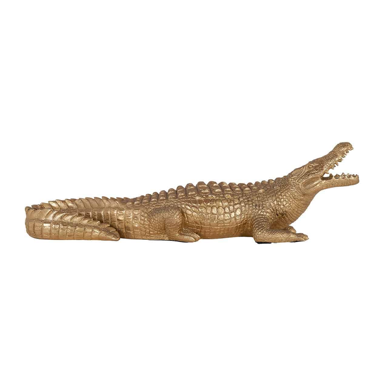 Decorative object Crocodile (Gold)- Richmond Interiors