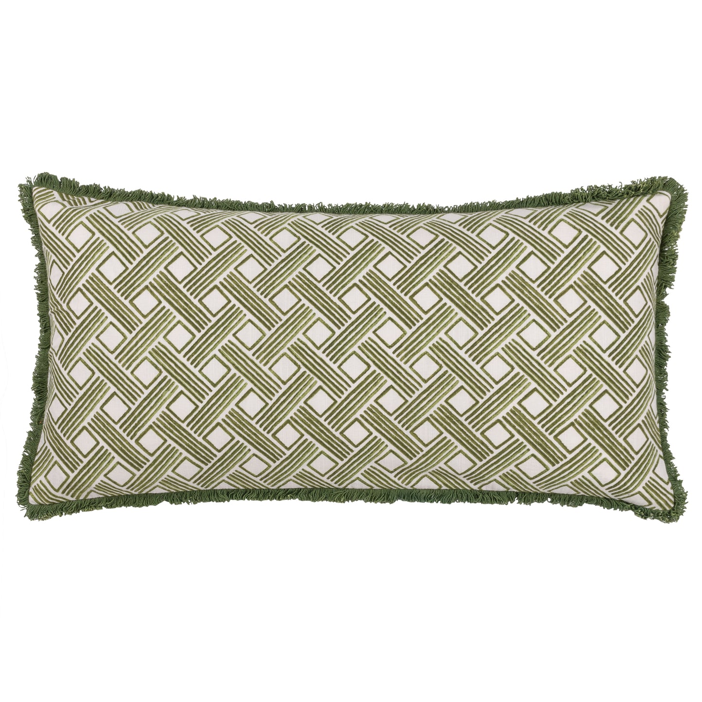 ALEXA 30X60 FEATHER FILLED CUSHION OLIVE