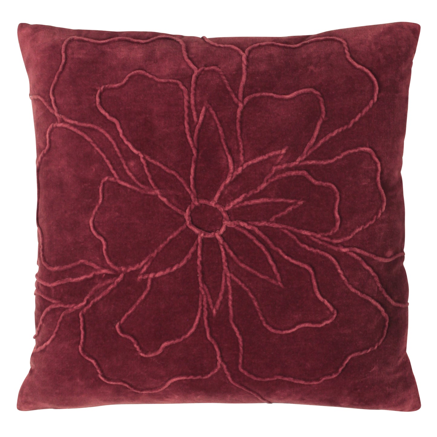 ANGELES 45X45 FEATHER FILLED CUSHION BERRY