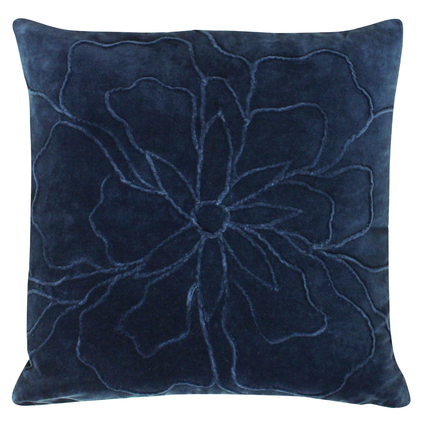 ANGELES 45X45 FEATHER FILLED CUSHION NAVY