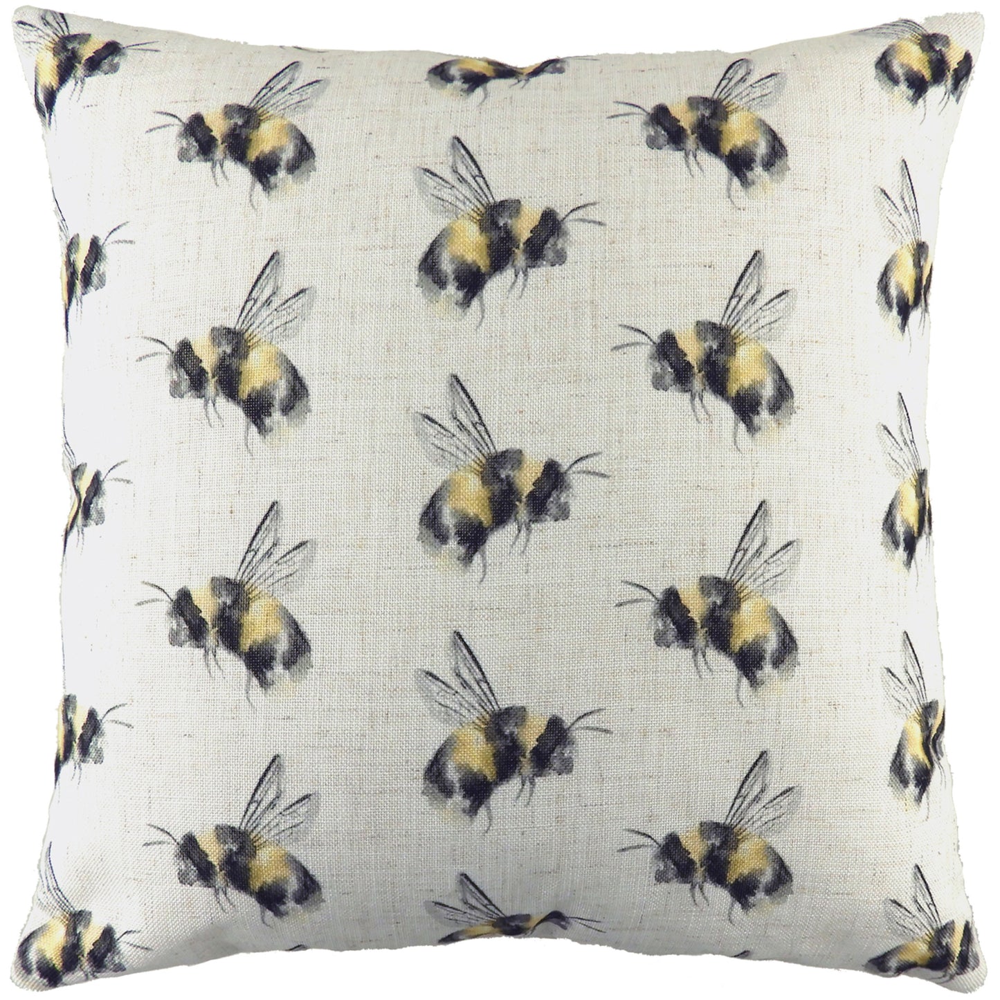 BEE YOU REPEAT 43X43 FEATHER FILLED CUSHION WHITE