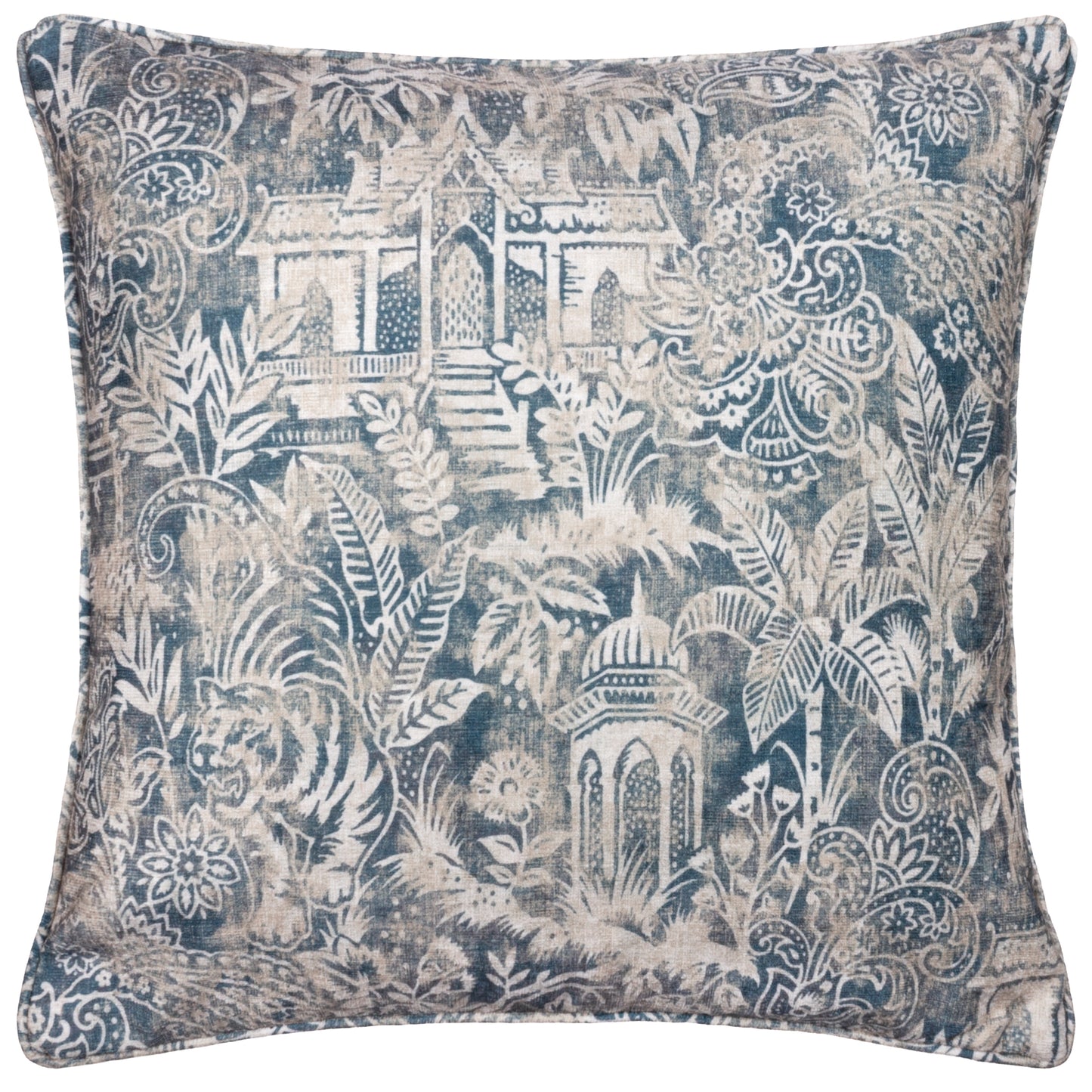 BENGAL 50X50 FEATHER FILLED CUSHION WEDGEWOOD
