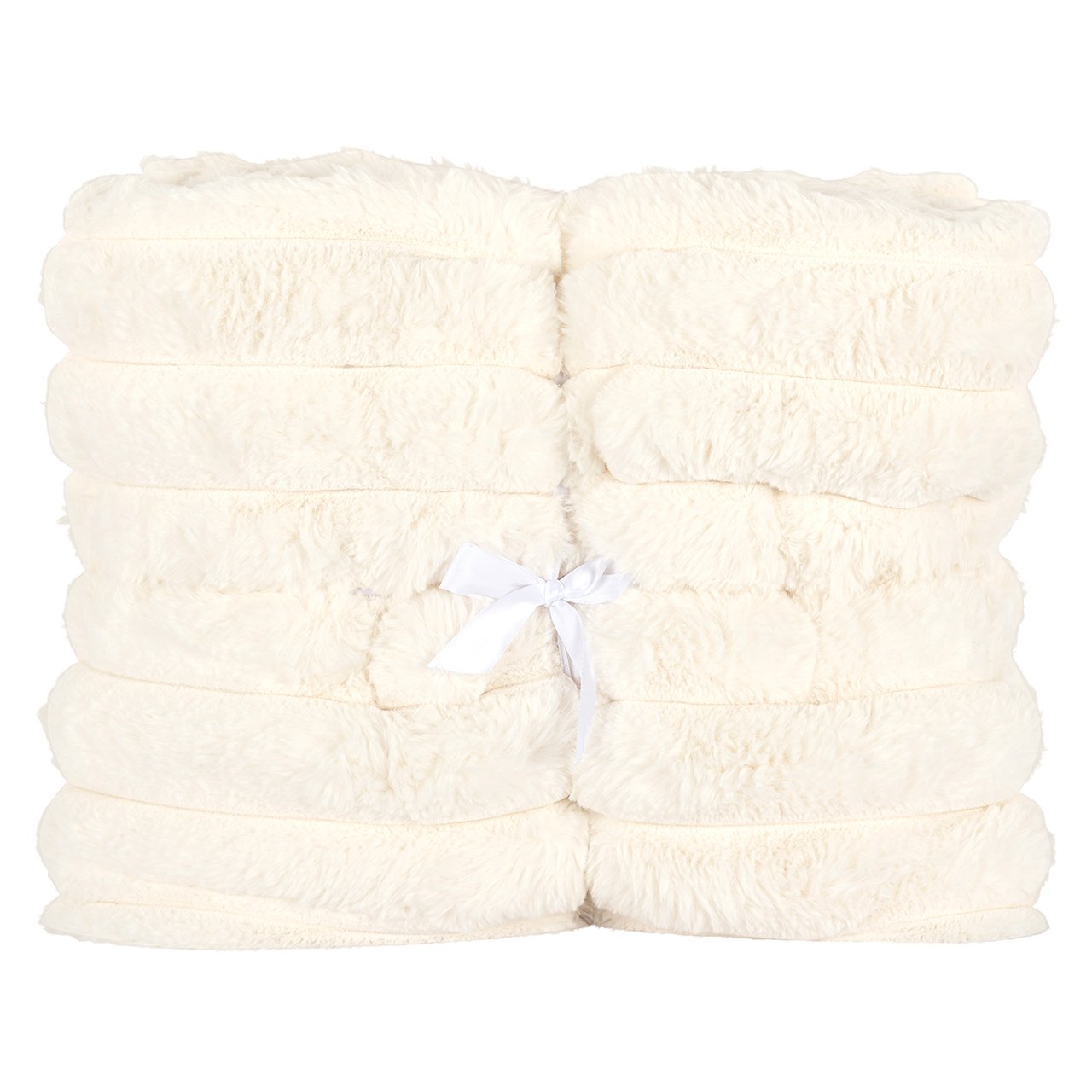 Furry blanket Amin (White)- Richmond Interiors