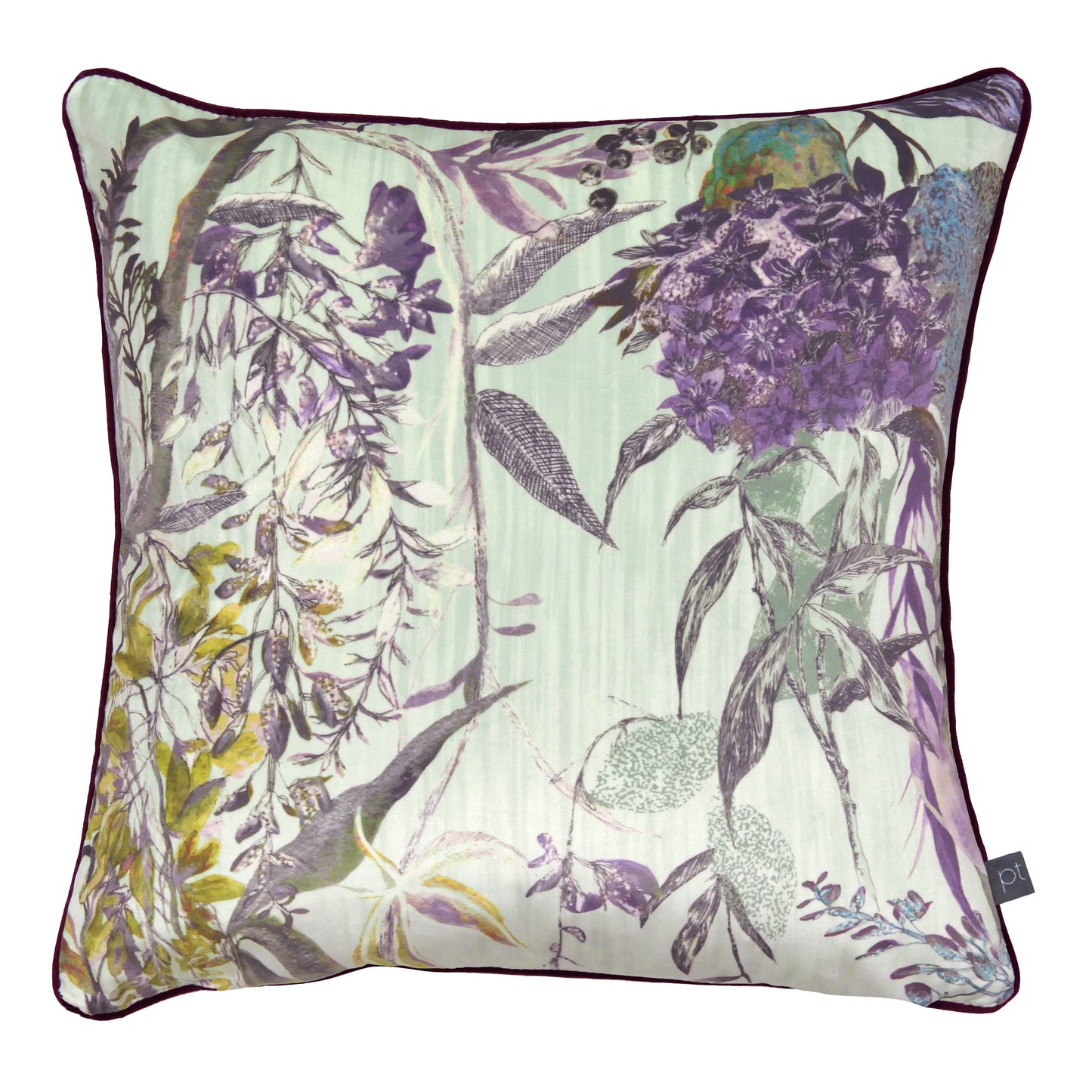 BOTANIST 55X55 FEATHER FILLED CUSHION EVERGREEN