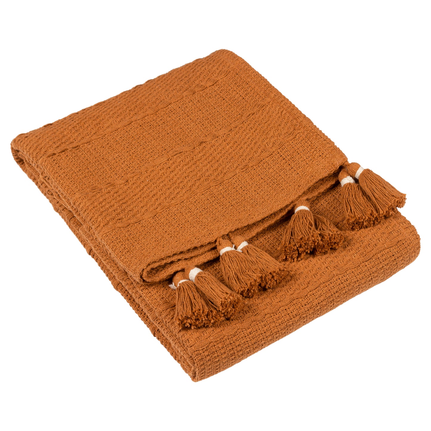 CALICHE WOVEN THROW 130X180 GINGER