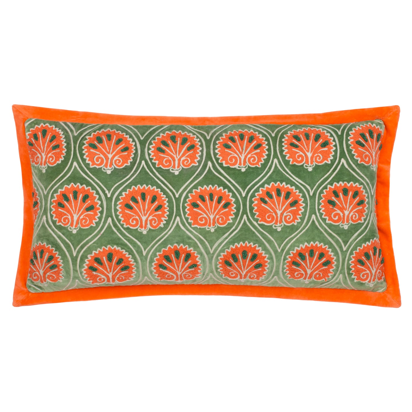 CASA 30X60 FEATHER FILLED CUSHION PERIDOT/ORANGE
