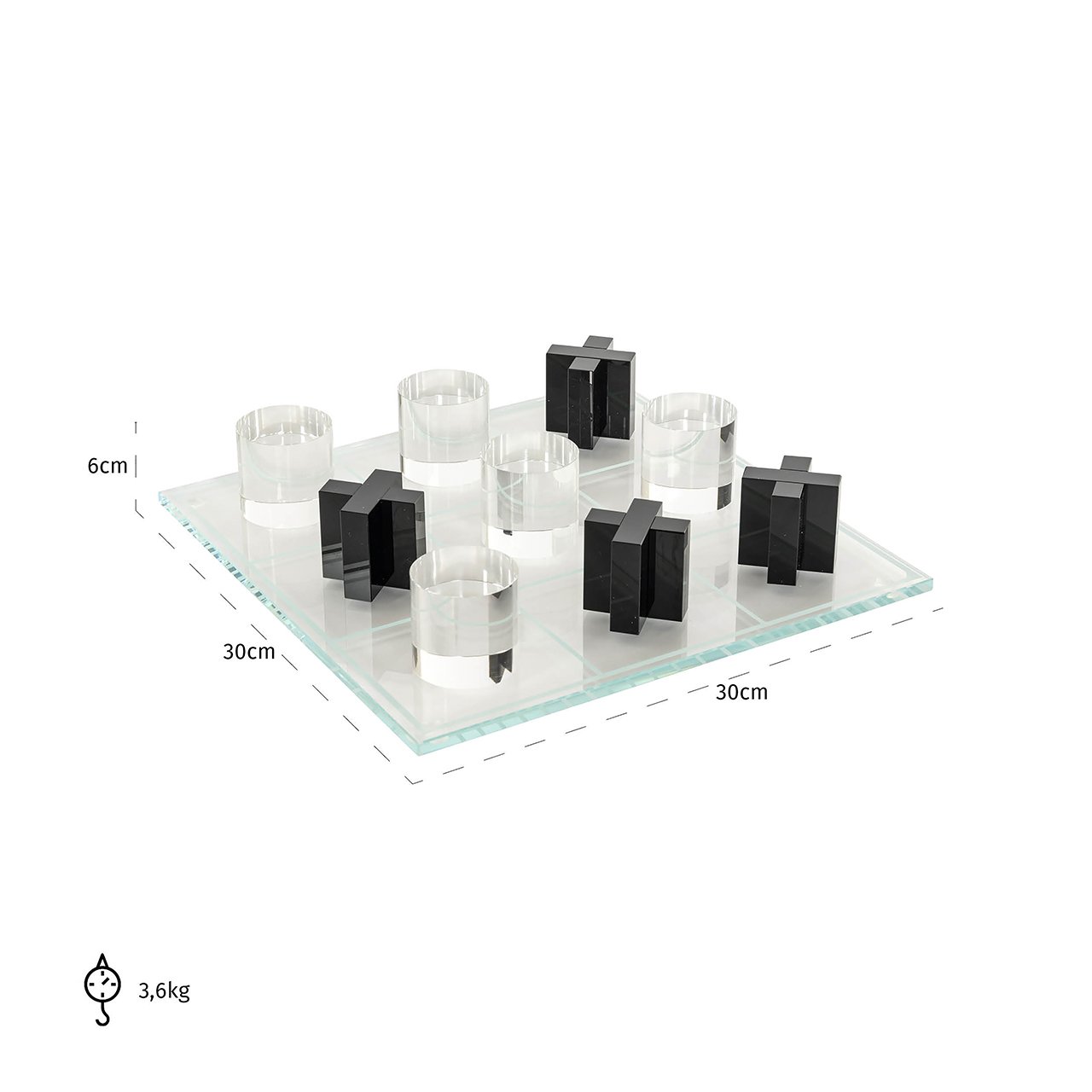 Tic tac toe Zala (Black)- Richmond Interiors