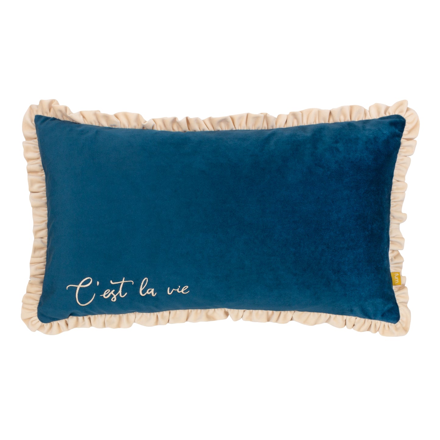 CEST LA VIE 30X50 FEATHER FILLED CUSHION NAVY
